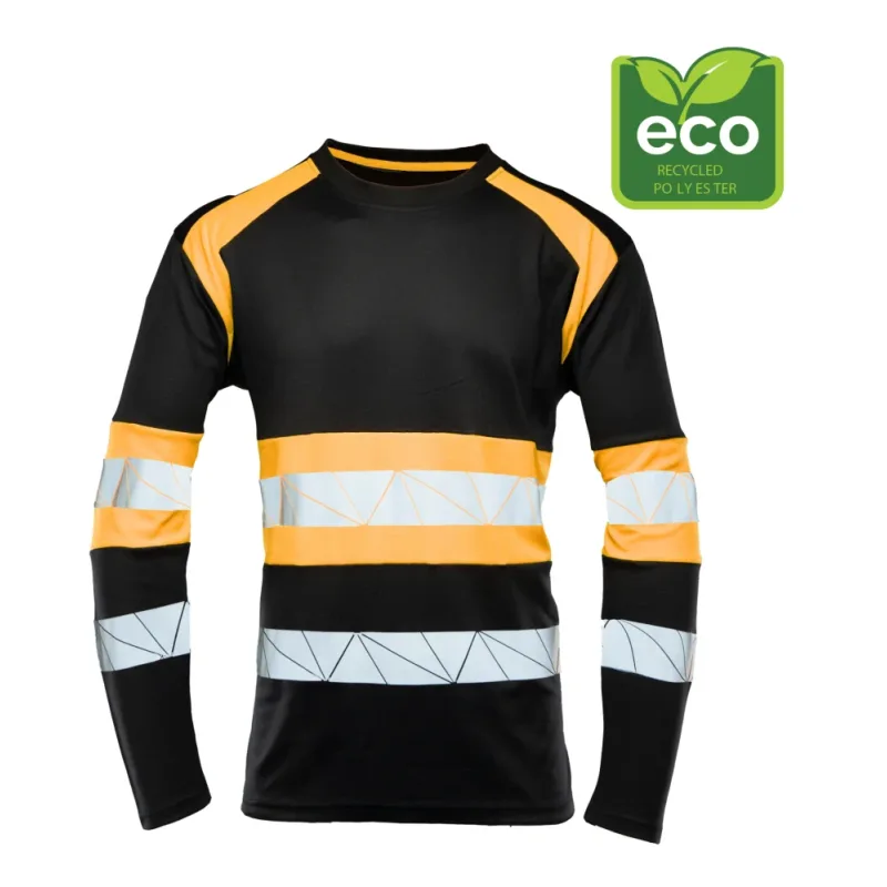 Polstar Seven Kings ECO RIVAL tričko s dlhým rukávom Black/Orange