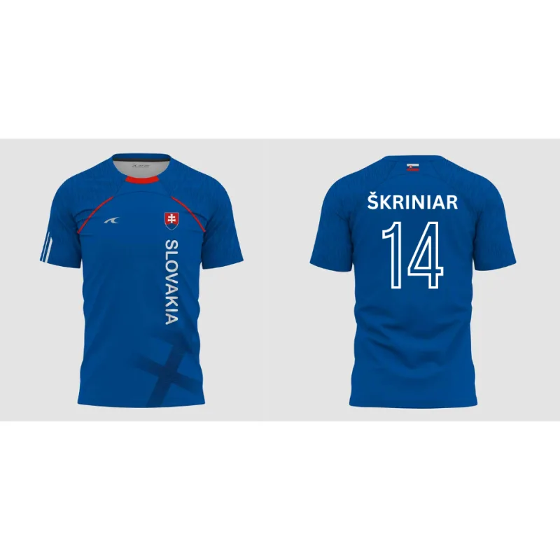 Futbalový dres Slovensko Slovakia Milan Škriniar modrý pánsky