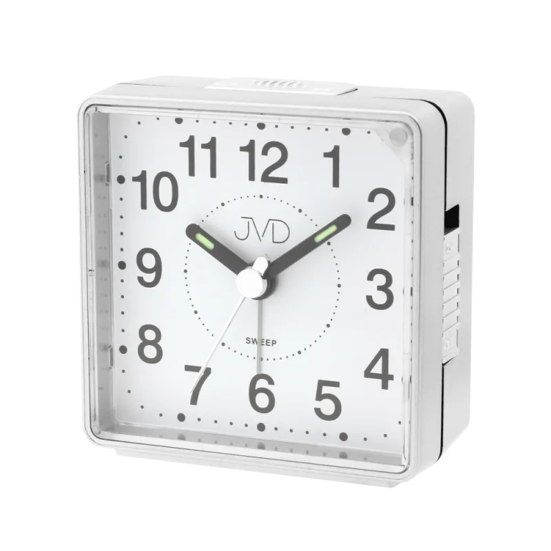 JVD Tichý netikající ručkový budík JVD SRP26.2 SWEEP s plynulým chodem (nejlevnější)