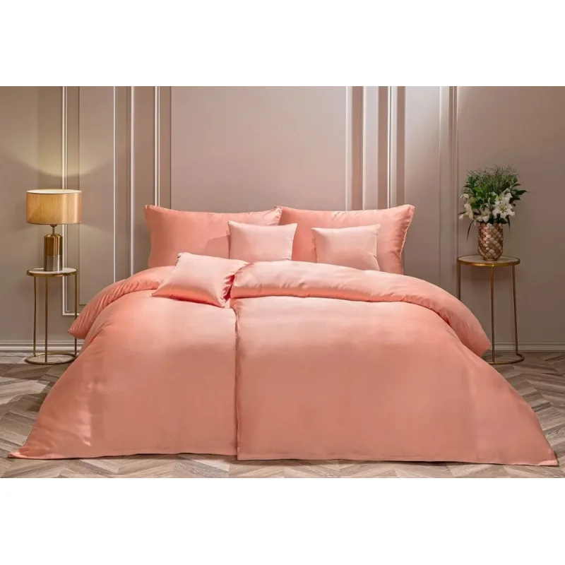 Bambusový satén Luna Korálová 140x200/70x90 cm