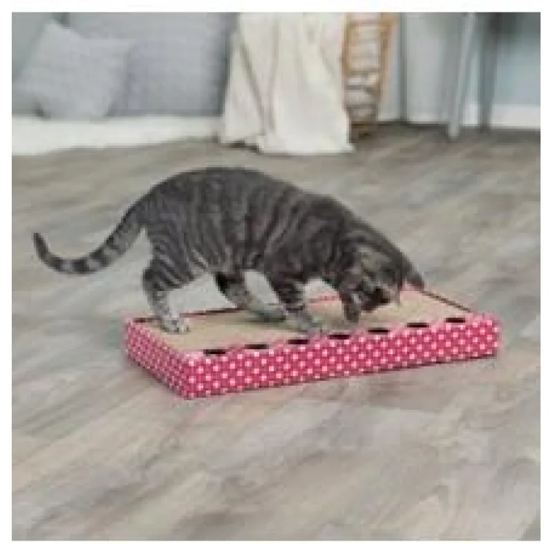 Škrabací karton s hračkou růžový 48 x 25 cm