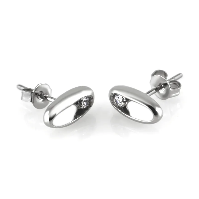 MPM Ocelové náušnice z chirurgické oceli Earrings 7458 - Silver