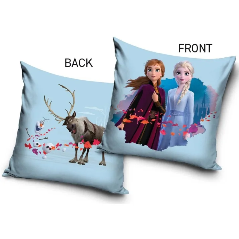Detský vankúšik Ľadové Kráľovstvo Anna Elsa Sven a Olaf 40x40 cm