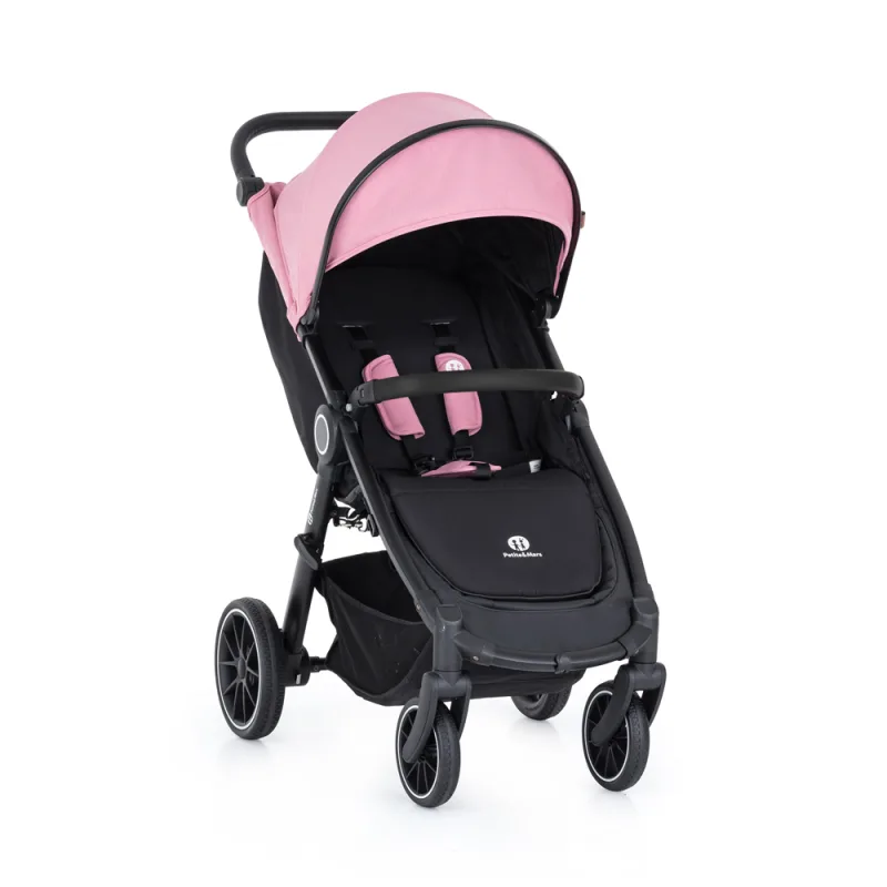 PETITE&MARS kočík športový Street+ RWS black rose pink complete