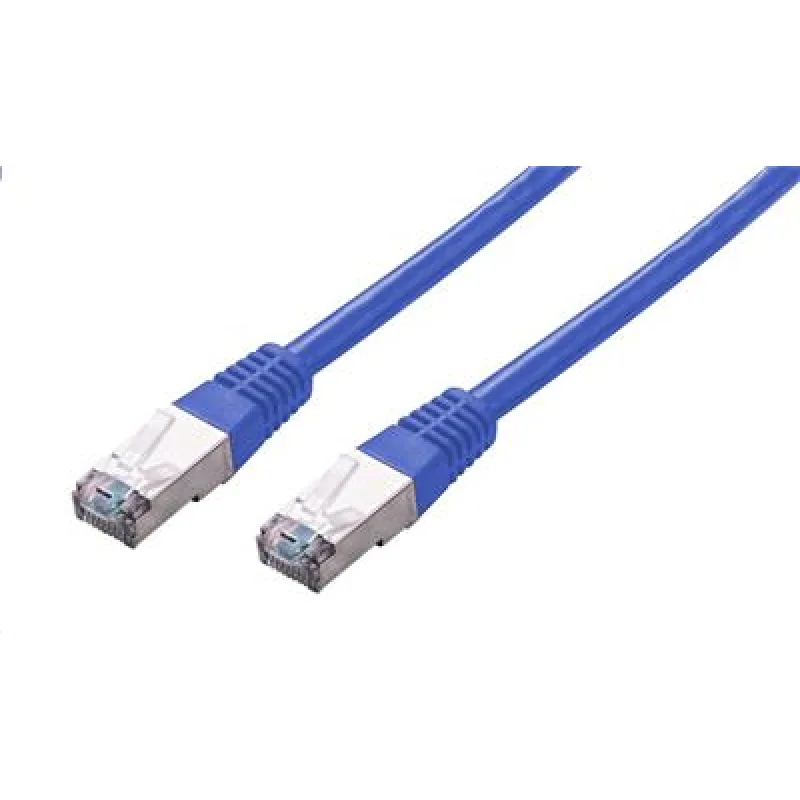 Kábel C-TECH patchcord Cat5e, FTP, modrý, 2m CB-PP5F-2B