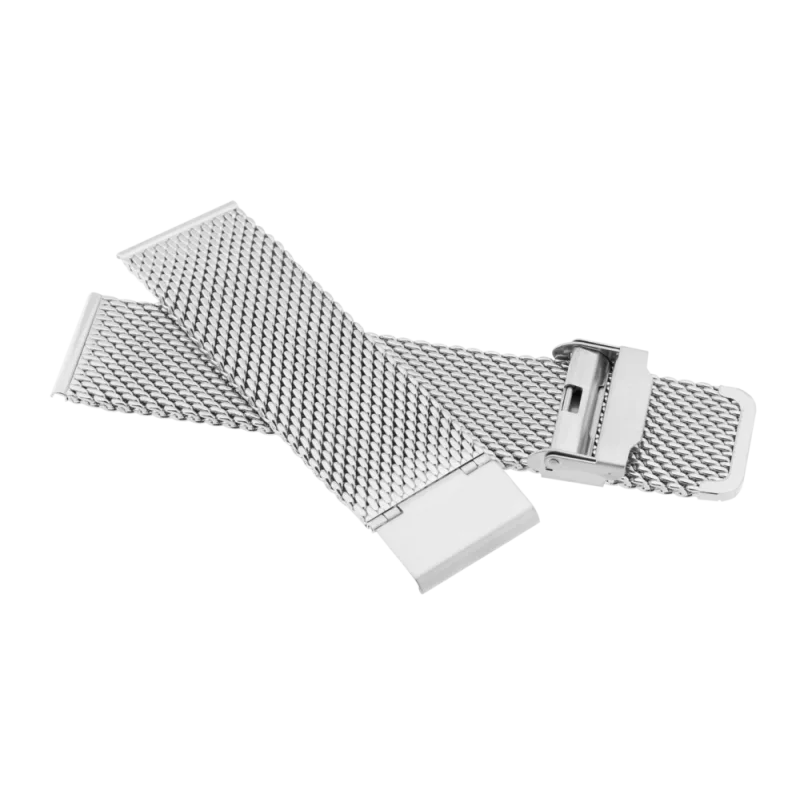 JVD Dámský stříbrný kovový řemínek na hodinky 16mm Kovový tah KT MILAN S/16