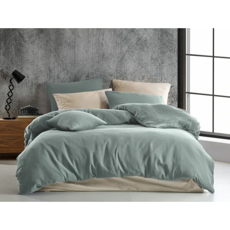 Mušelínové obliečky Mint 220x240/2x70x90 cm