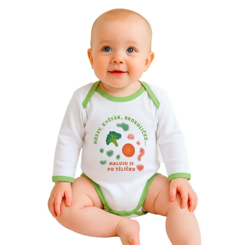 Body s potlačou New Baby ...maluju si po tělíčku