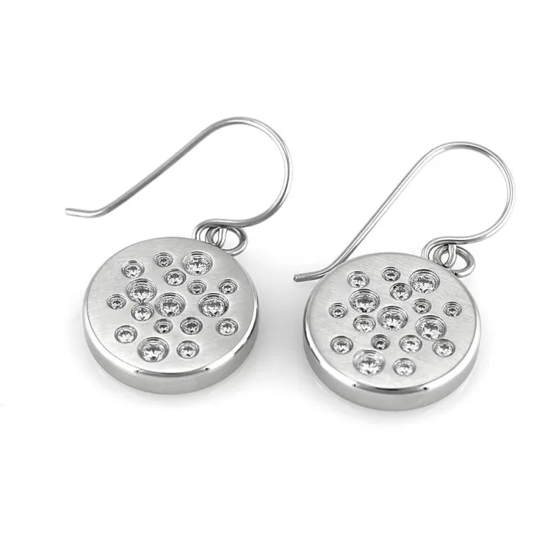MPM Ocelové náušnice z chirurgické oceli Earrings 7656 - Silver