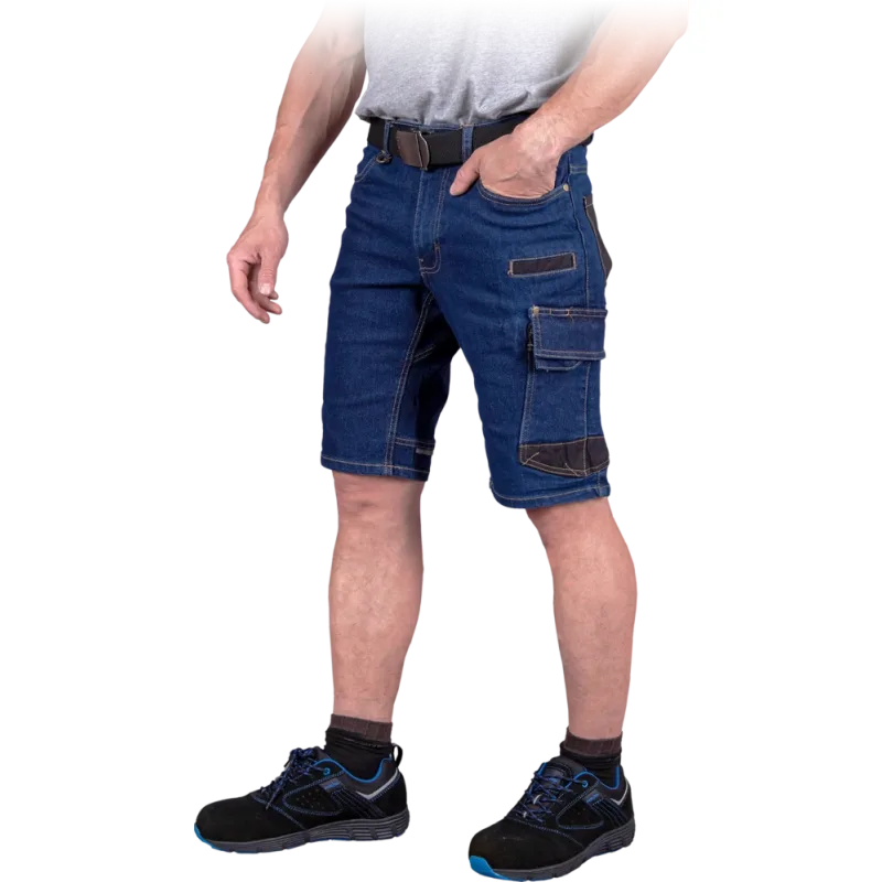 Reis JEANS 303 pánske elastické kraťasy Blue S-3XL