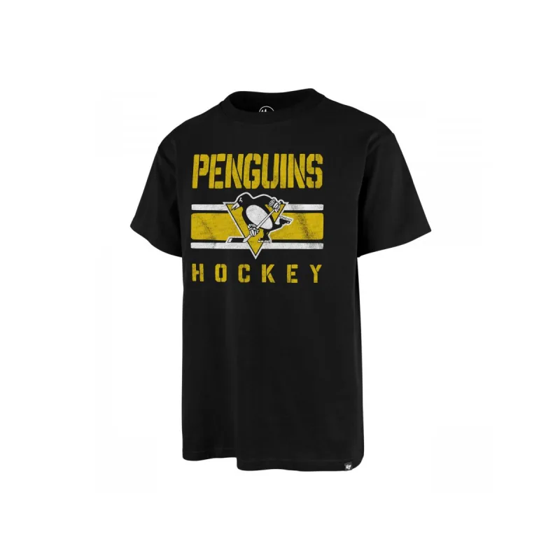 '47 Brand Pittsburgh Penguins tričko čierne pánske - SKLADOM