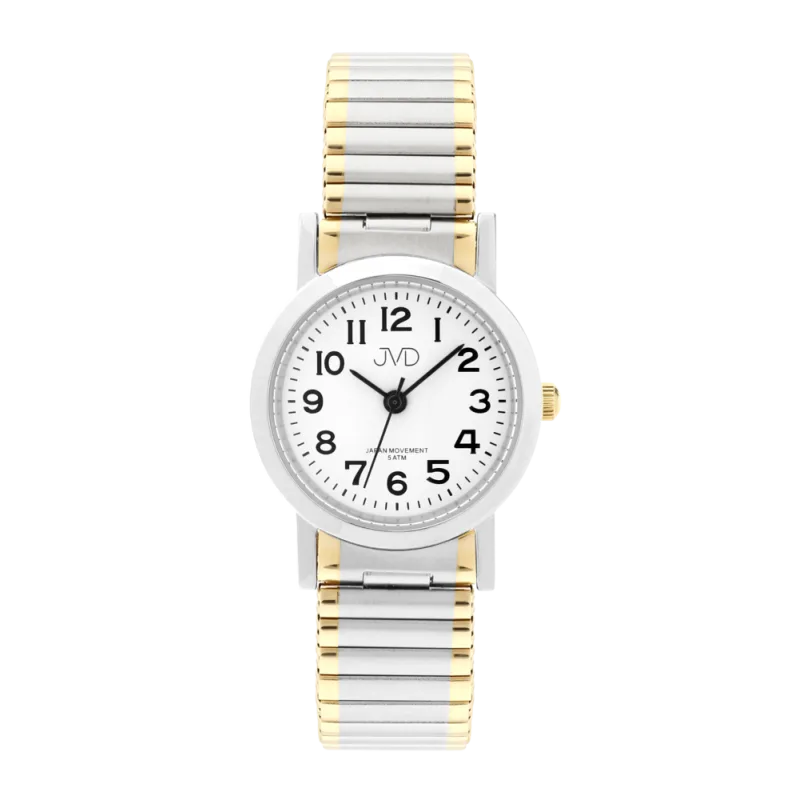 JVD Dámské ocelové hodinky na pružném pérovém řemínku JVD J4061.9