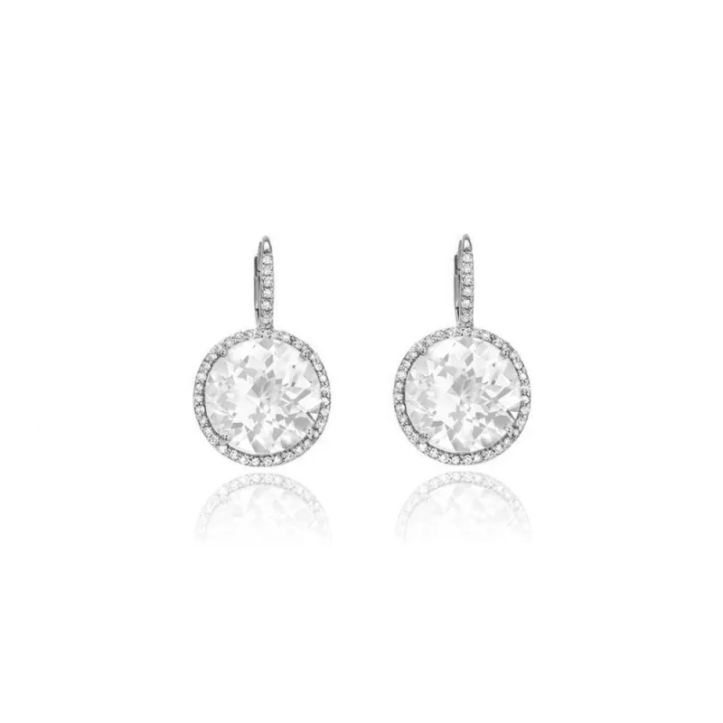 JVD Dámské stříbrné klasické náušnice se zirkony ryz. 925/1000 SVLE0471SH2BI00