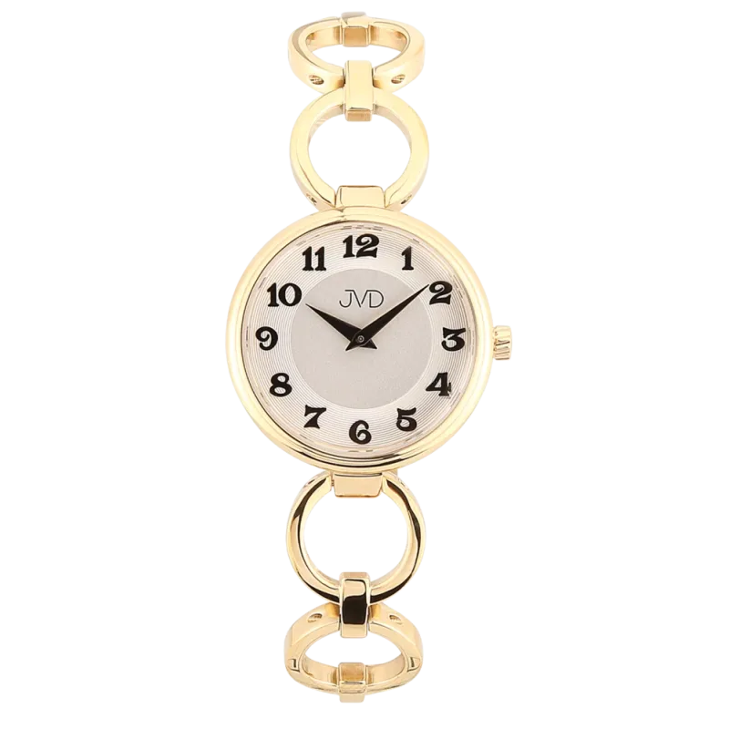 JVD Dámské pozlacené šperkové ocelové přehledné hodinky JVD J4200.1
