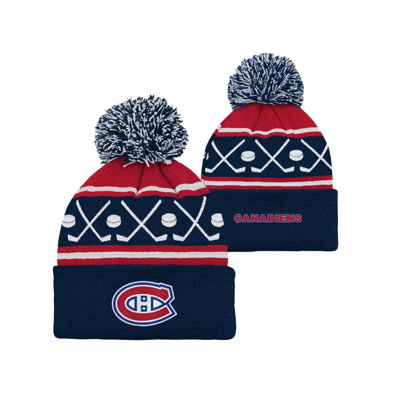 Outerstuff Montreal Canadiens pletená zimná čiapka modro-červená detská - SKLADOM