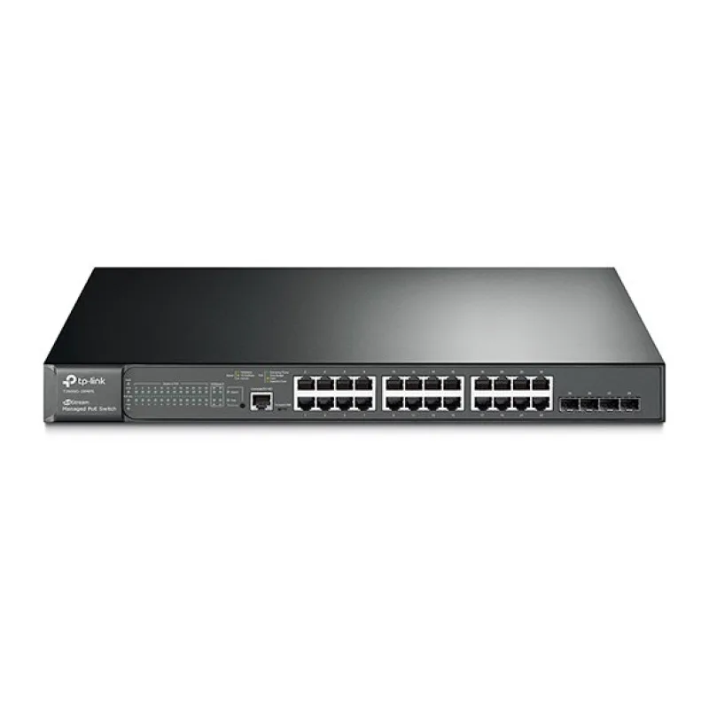 Omada 24-Port Gigabit L2+ Managed Switch with 4 10GE SFP+ Slots PORT: 24×…