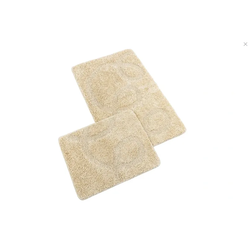 Kúpeľňová súprava predložiek SILVER 60x100+60x50cm béžová