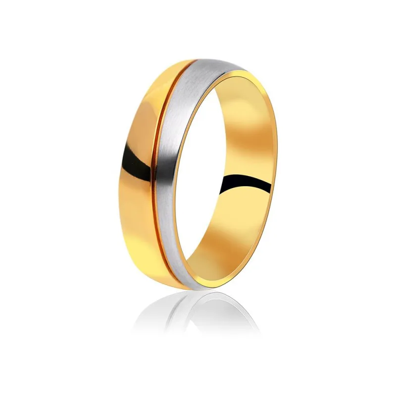 MPM Snubní ocelový prsten z chirurgické oceli Wedding ring 70131 B - size 69