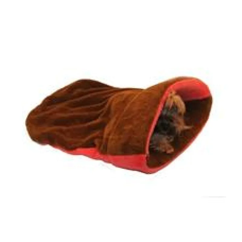 Marysa pelíšek 2v1 s lemem, hnědý/modrý, velikost XL