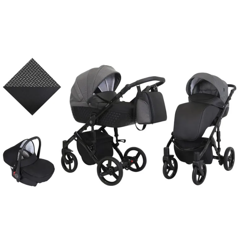 Kočík Kunert Tiaro black frame 3v1 - 06