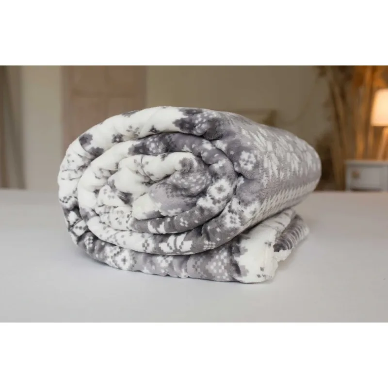 Baránková deka Vianočné vločky 150x200 cm