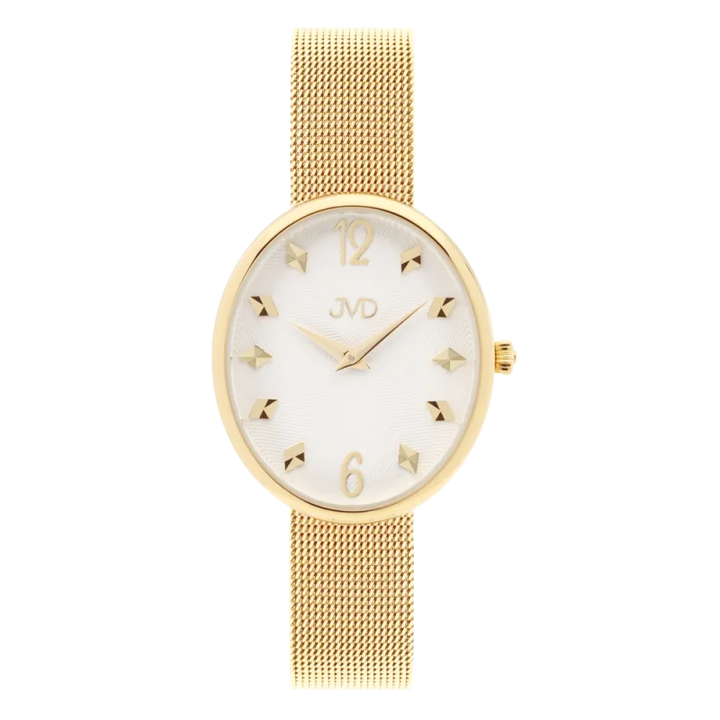 JVD Dámské oválné zlacené náramkové hodinky JVD J4194.2
