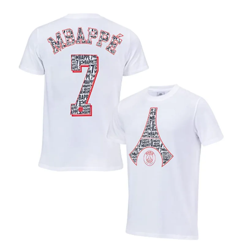 Paris Saint Germain FC - PSG Kylian Mbappé tričko biele detské - SKLADOM
