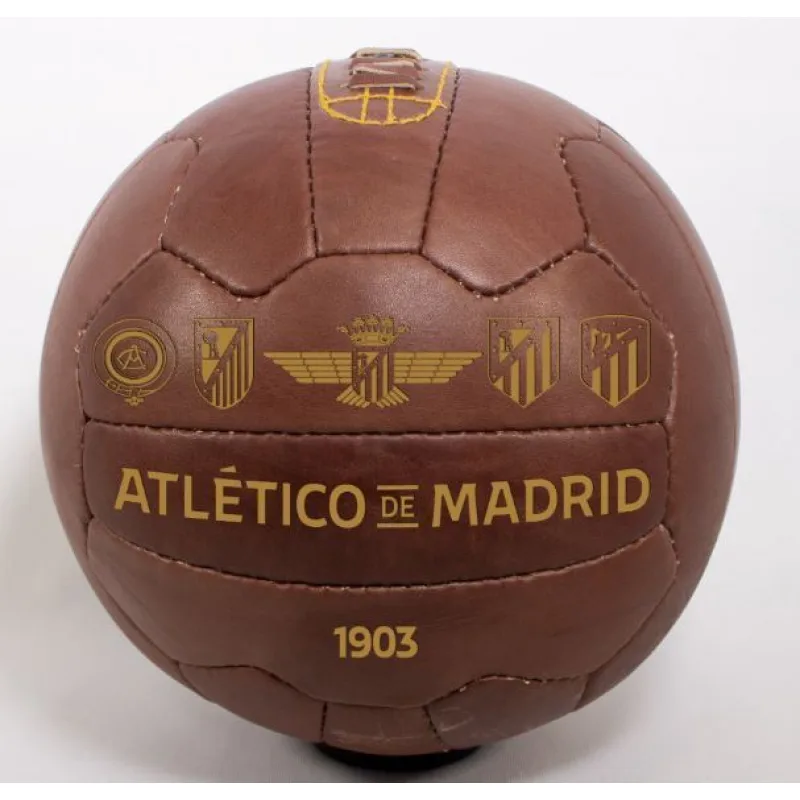 Atlético Madrid futbalová retro lopta kožená
