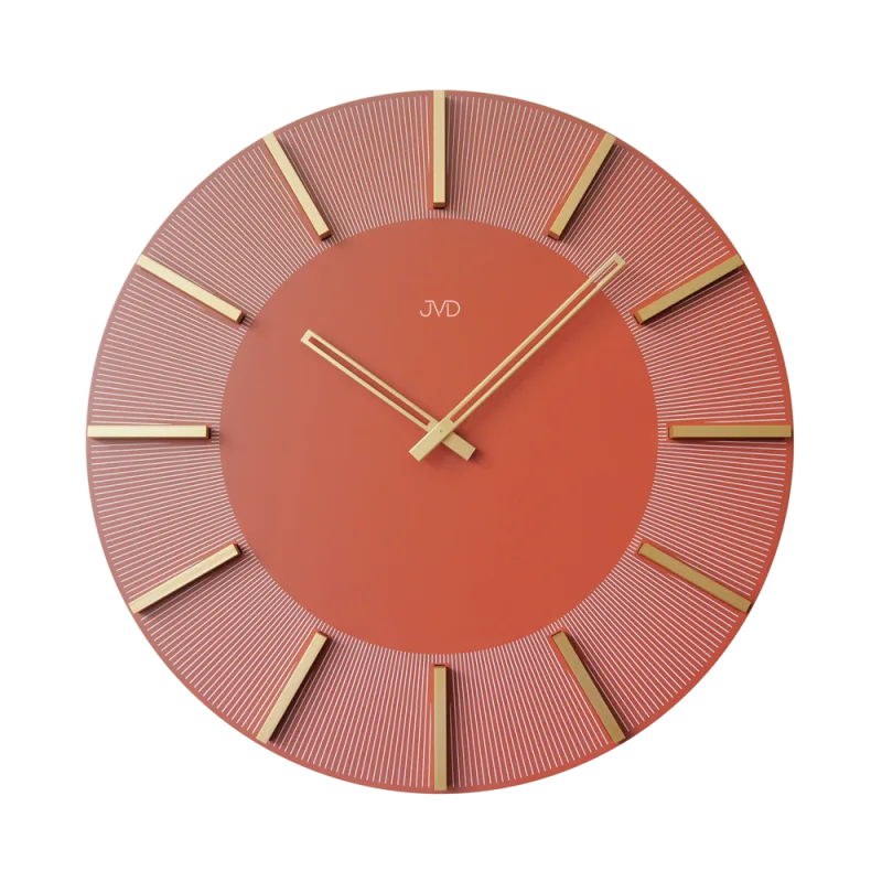 JVD Obrovské růžové velké designové hodiny JVD HC502.1