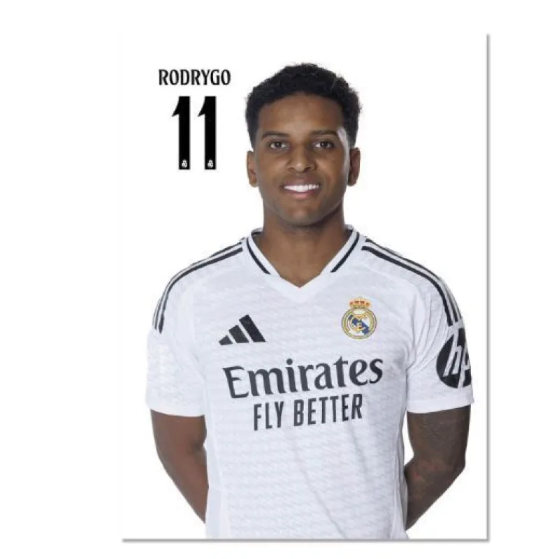 Real Madrid Rodrygo pohľadnica