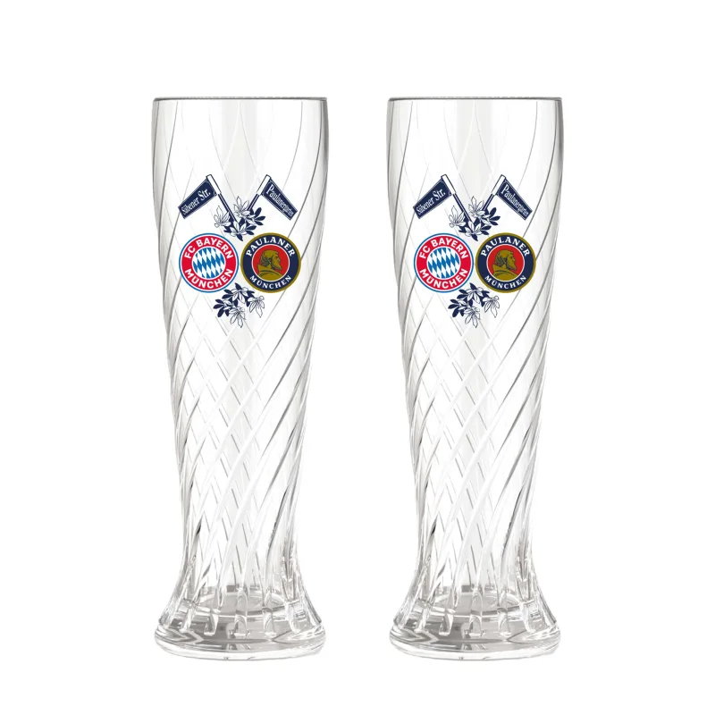FC Bayern München - Bayern Mníchov Paulaner pivný pohár (2 ks v balení)