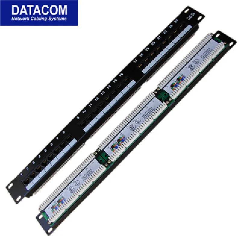 DATACOM Patch panel 24x RJ-45, Cat5e UTP, 1U, 19" LSA 3021