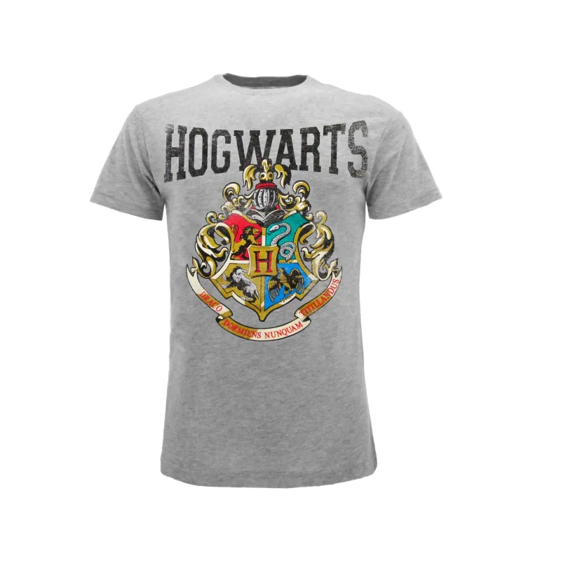 Harry Potter Hogwarts - Rokfort tričko šedé pánske