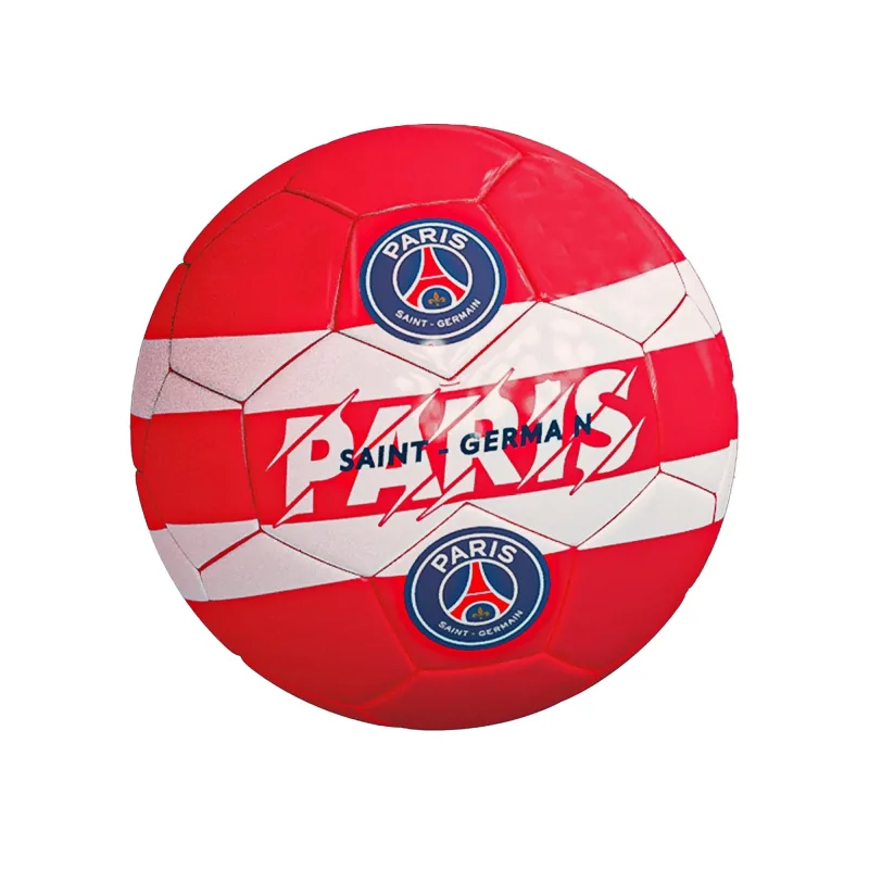 Paris Saint Germain - PSG futbalová lopta červeno-biela
