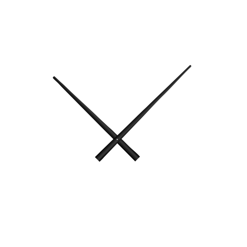 Velké černé hliníkové ručičky na hodiny 310 mm | 400 mm