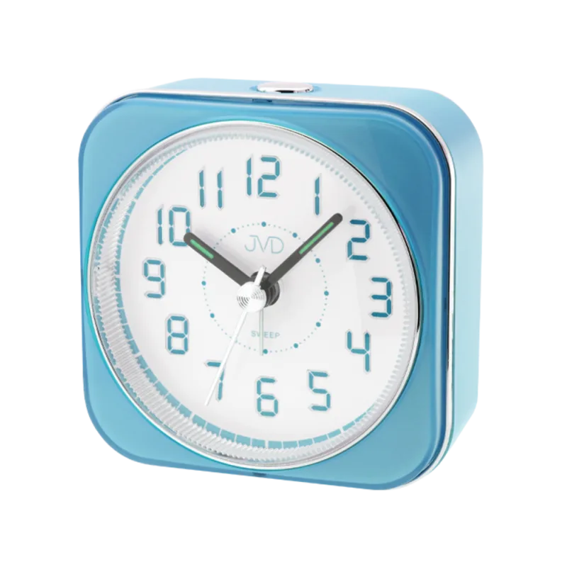 Tichý netikající dětský ručkový budík LED čísla JVD SRP901.1