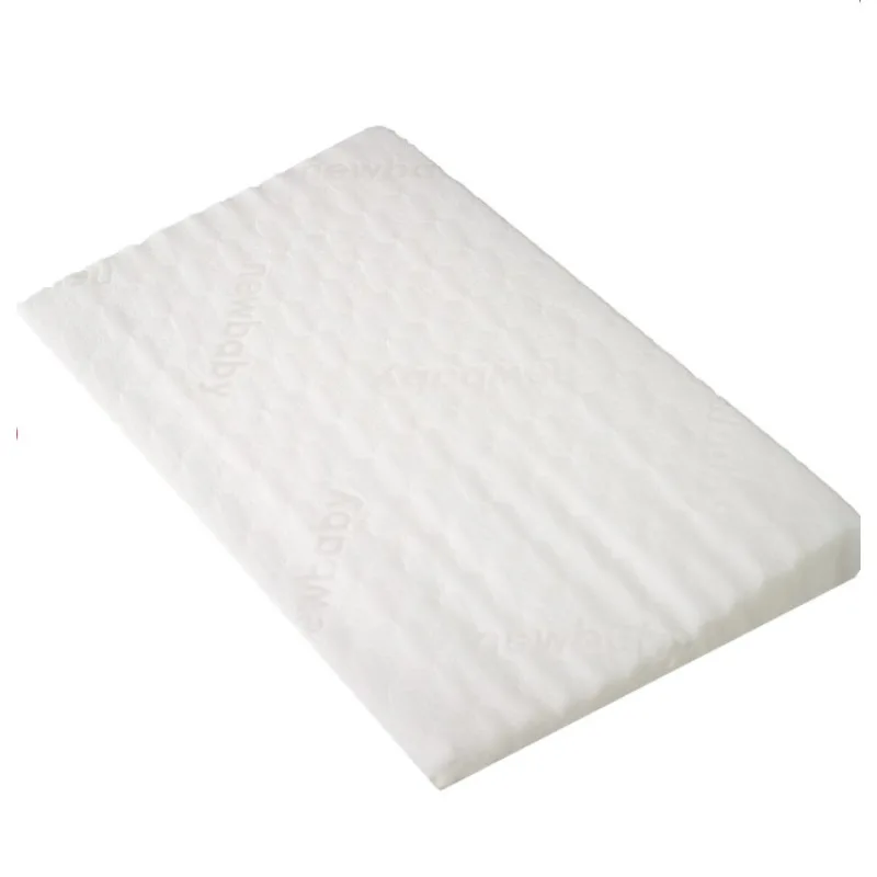 Sensillo Dojčenský vankúš do postieľky - klin biely 59x37 cm