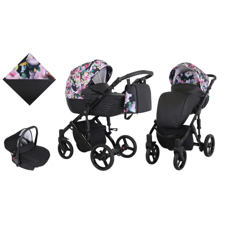 Kočík Kunert Tiaro black frame 3v1 - 01