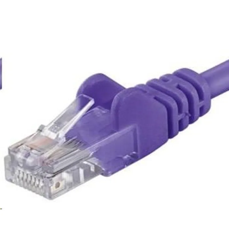 PREMIUMCORD Patch kábel UTP RJ45-RJ45 CAT5e 1.5 m fialová sputp015V
