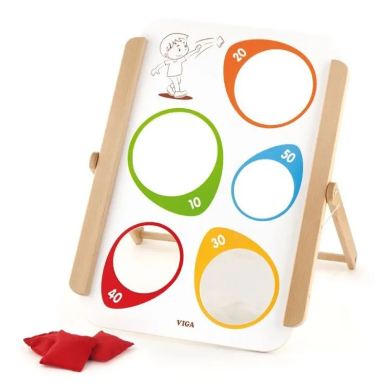 Detská drevená hra Viga Trafiť cieľ