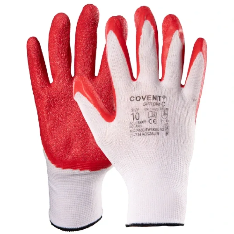 Polstar Covent SIMPLE rukavice Red/White 7-10