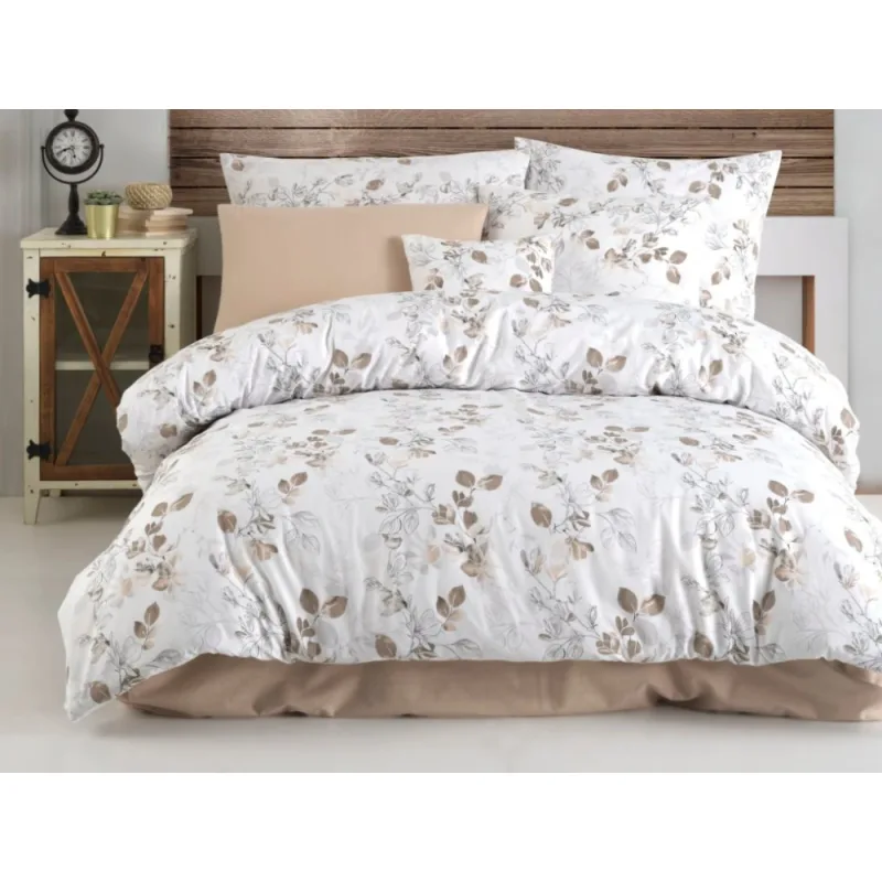 Flanelové obliečky, Adalia natur 240x200/2x70x90 cm