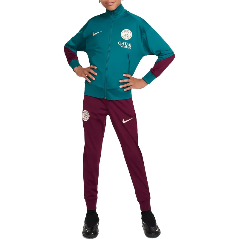 Nike Jordan Paris Saint-Germain FC - PSG súprava zeleno-bordová detská - bunda + nohavice 2024-2025