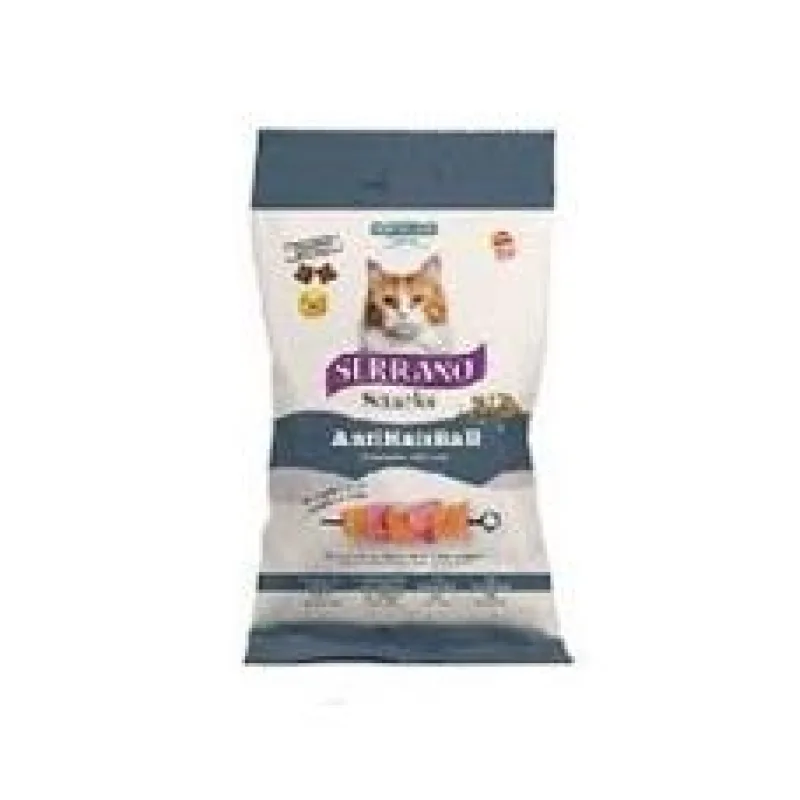 Serrano Snack Cat AntiHairball Salmon & Tuna 50g