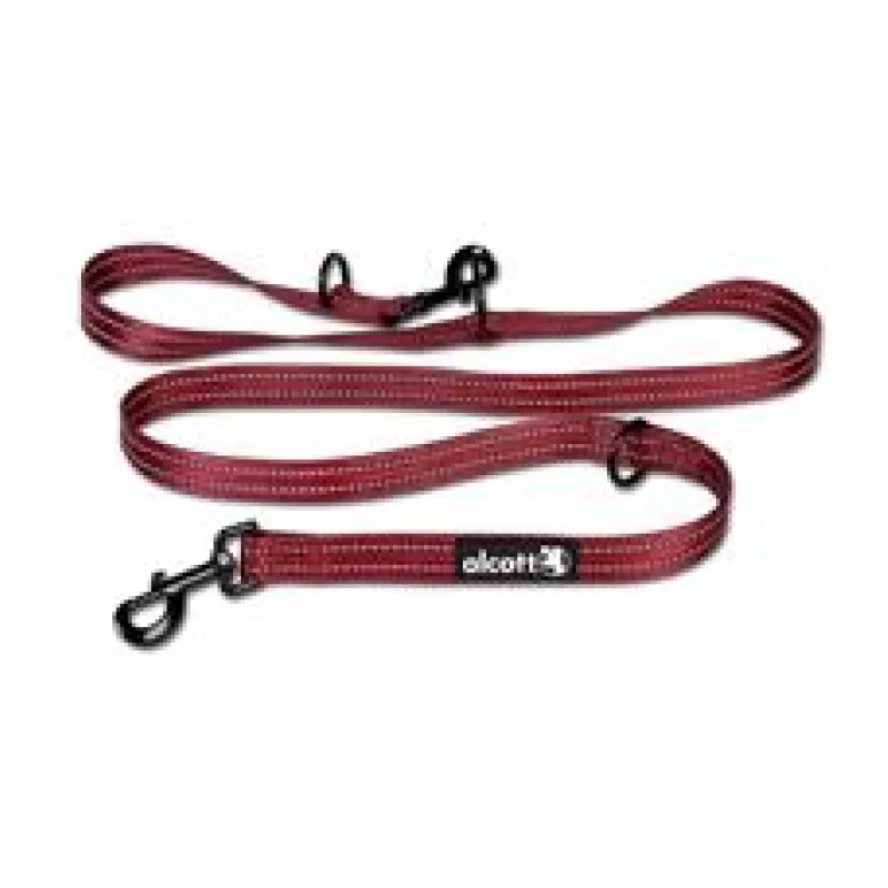 Alcott nastavitelné vodítko pro psy, červené velikost L