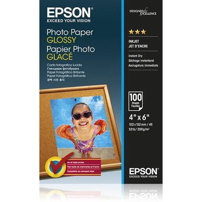 EPSON Photo Paper Glossy - 10x15cm - 500 Listů C13S042549