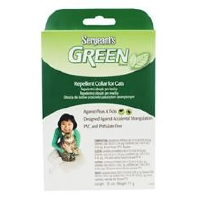 Sergeanťs Green obojek pro kočky 35 cm