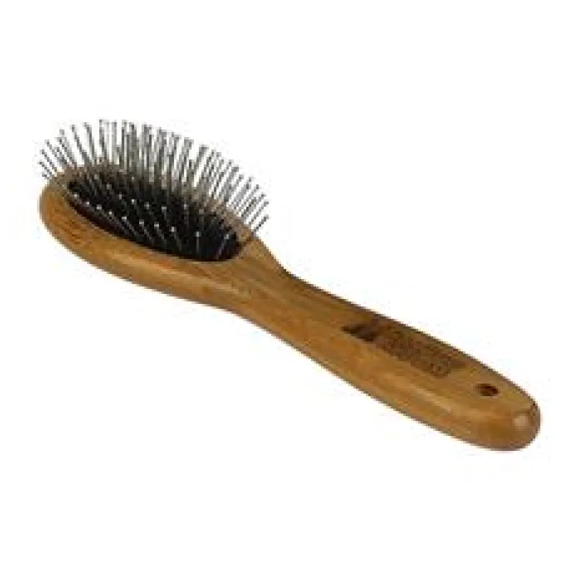 Bamboo Groom Střední kartáč s nerezovými hroty