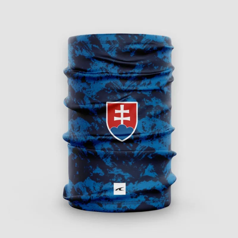 Slovakia Slovensko multifunkčná šatka modrá