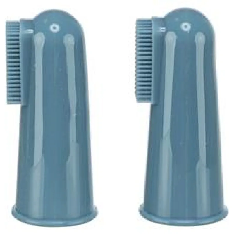 Sada silikonových zubních kartáčků na prst, 6cm, 2ks 2ks